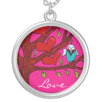 Owl Love Bird Necklace necklaces