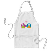 OWL LOVE :: bright girl + boy Apron