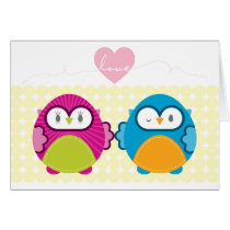 OWL LOVE :: bright girl + boy cards by simplysweetart OWL LOVE :: bright girl + boy cards