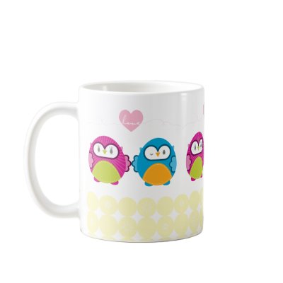 OWL LOVE :: bright girl + boy Mug by simplysweetart