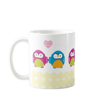 OWL LOVE :: bright girl + boy mugs