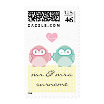 OWL LOVE :: bright girl + boy Stamp
