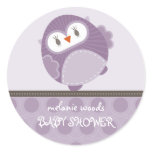OWL LOVE :: dancing owl 1 Round Sticker
