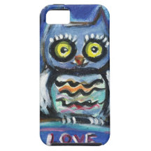 Owl love hearts iPhone 5 cases