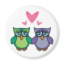 Owl Love Magnet