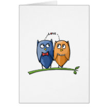 Owl Love Note Card cards