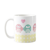 OWL LOVE :: soft girl + boy mugs by simplysweetart OWL LOVE :: soft girl + boy mugs