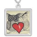 Owl Love - Sterling Silver necklace