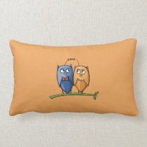 Owl Love Throw Pillow pillows