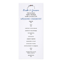 Owl Love Wedding Program Announcements
