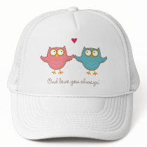 owl love you trucker hat