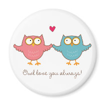 owl love you magnet
