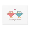 owl love you postcards