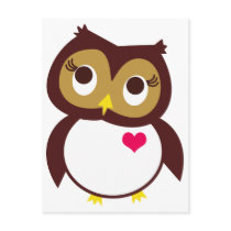 Owl Love You postcards by VelourVelvet Owl Love You postcards