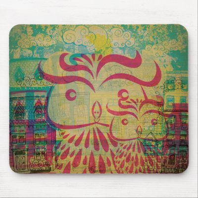 Owl   Madness Mousepads by Krissy_B