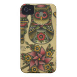 owl matroyshka pinwheel iPhone 4 Case-Mate case