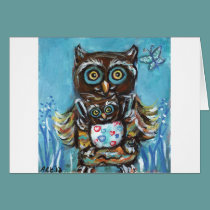 Owl Momma with baby cards