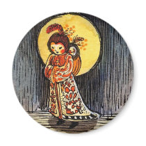 Owl Moon Night Dream Magnet