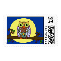 Owl Moon Postage Stamps