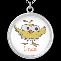 owl name necklace necklaces