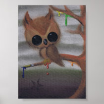 owl never give in art print