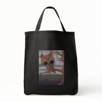 owl never give in tote bag