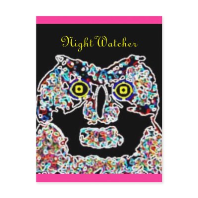 owl, Night Watcher Post Cards by jenniekurono