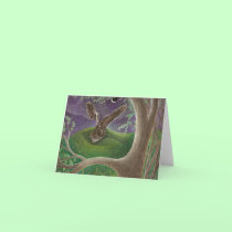 'Owl of Minerva' greeting card cards