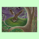'Owl of Minerva' greeting card cards