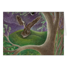 'Owl of Minerva' greeting card