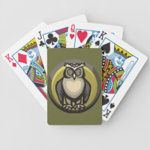 Owl of the Heart Bicycle Poker Deck