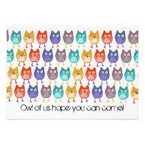 Owl of us invitation invitations