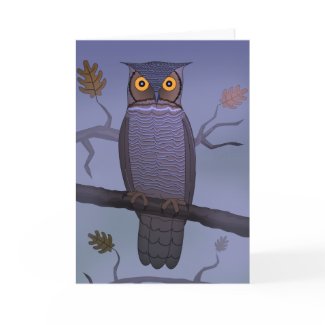 Owl on Branch card