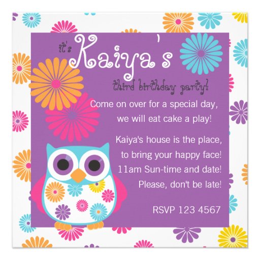 Owl on the Bright Side Invitations