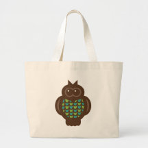 Owl Owls Bird Birds Cute Cartoon Animal Bags