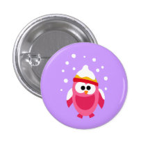 Owl Owls Bird Pink Snow Winter Hat Colorful Cute
