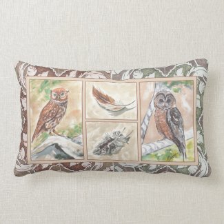 Owl Panel pillow