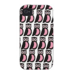 Owl party retro kawaii cute owling owls pattern iPhone 4 cases
