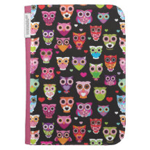 Owl pattern kindle case