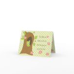 Owl Peeks Out the Tree - Customized cards