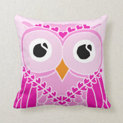 Owl Pillow: Cute Girl Owl