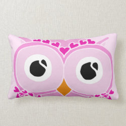 Owl Pillow: Pink Face Owl
