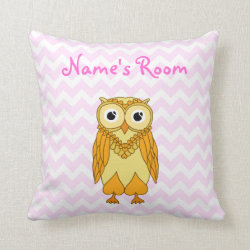 Owl Pillow: Yellow Custom