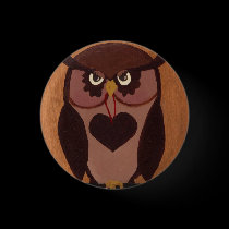 Owl Pin/Button buttons