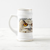 Owl Portrait Stein mug