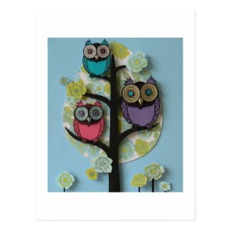owl post card