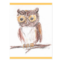 Owl Post Card