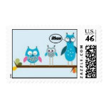 Owl Postage Stamp