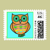 Owl Postage Stamps stamps