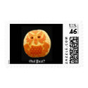 Owl Pumpkin Postage postage